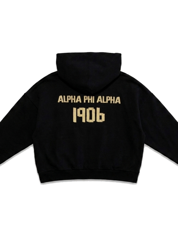 Alpha Phi Alpha ΑΦΑ heavyweight hoodie, back — AGVPE Studios