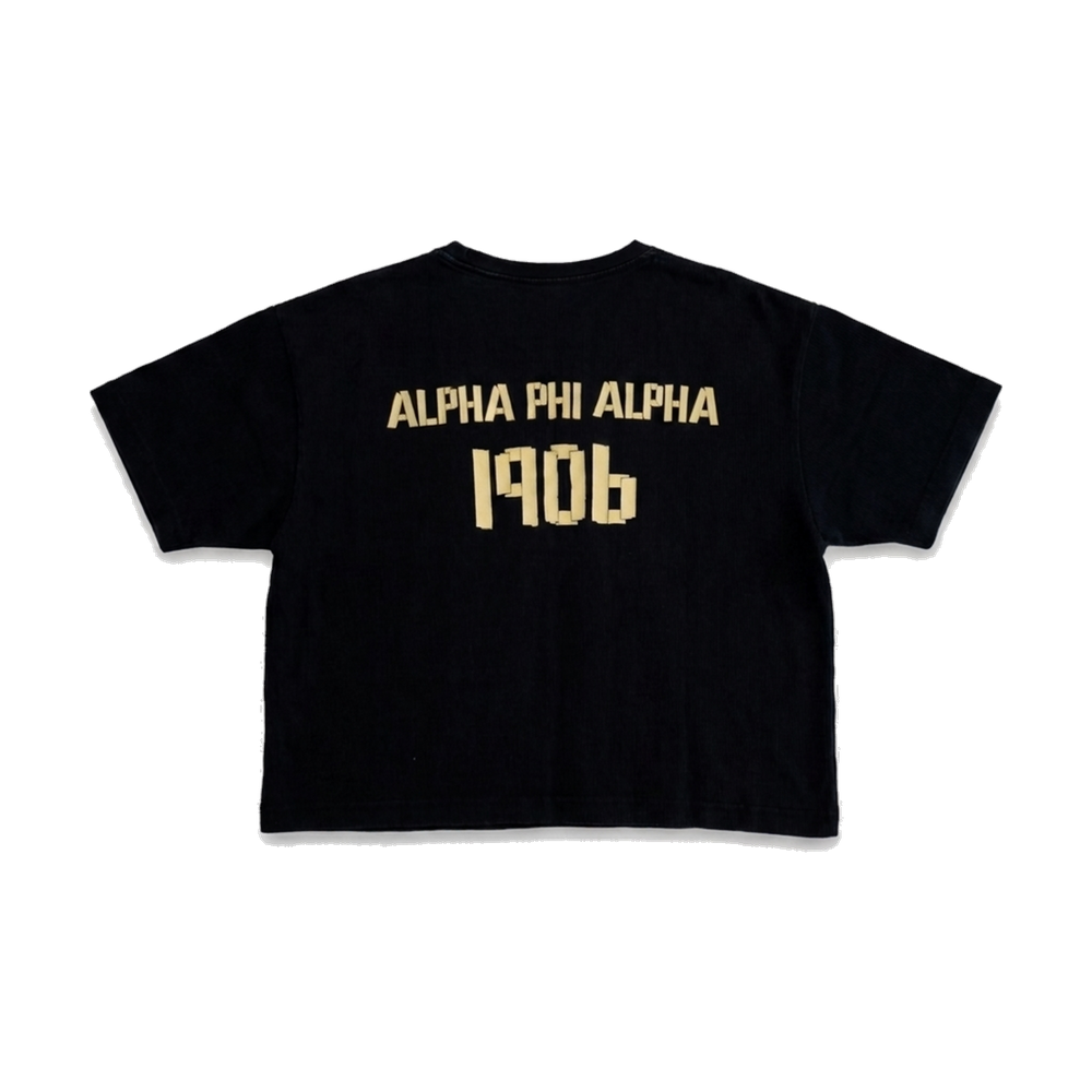 Alpha Phi Alpha ΑΦΑ premium tee, back — AGVPE Studios