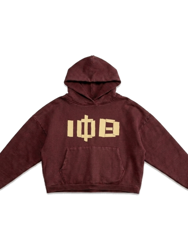 Iota Phi Theta ΙΦΘ heavyweight hoodie, front — AGVPE Studios