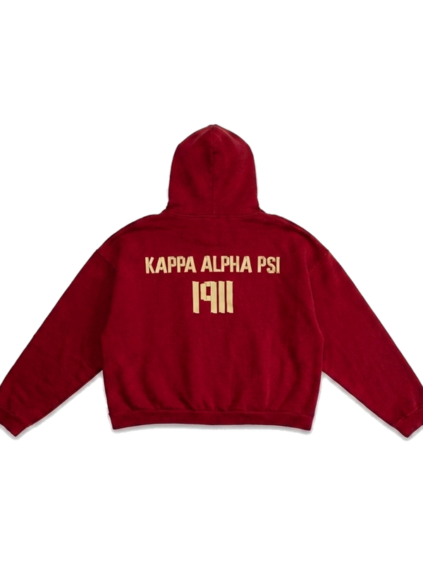 Kappa Alpha Psi ΚΑΨ heavyweight hoodie, back — AGVPE Studios