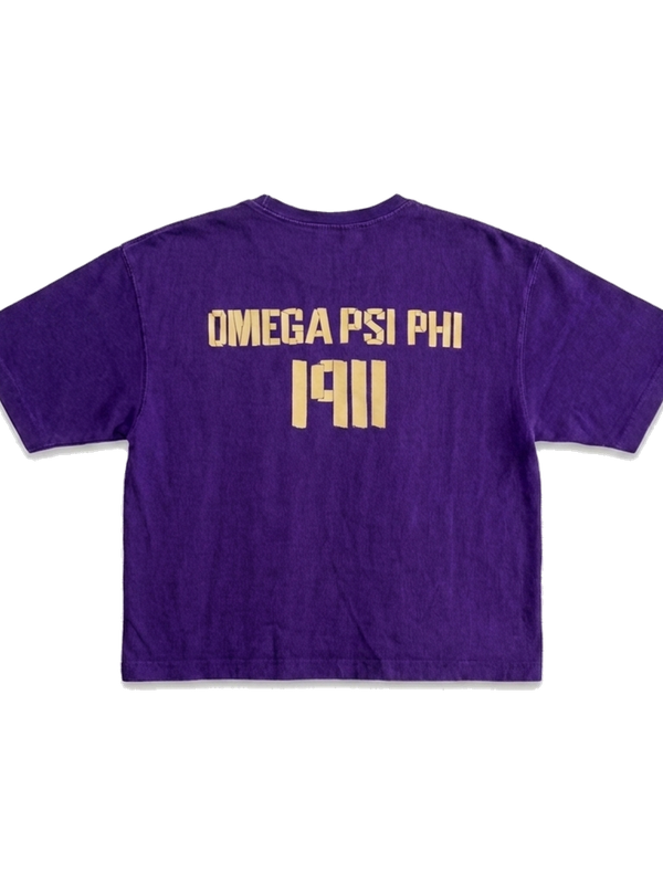 Omega Psi Phi ΩΨΦ premium tee, back — AGVPE Studios