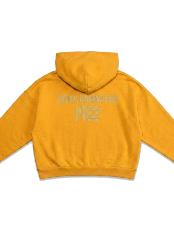Sigma Gamma Rho ΣΓΡ heavyweight hoodie, back — AGVPE Studios