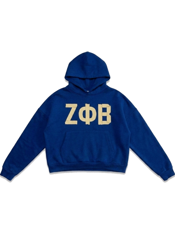 Zeta Phi Beta ΖΦΒ heavyweight hoodie, front — AGVPE Studios