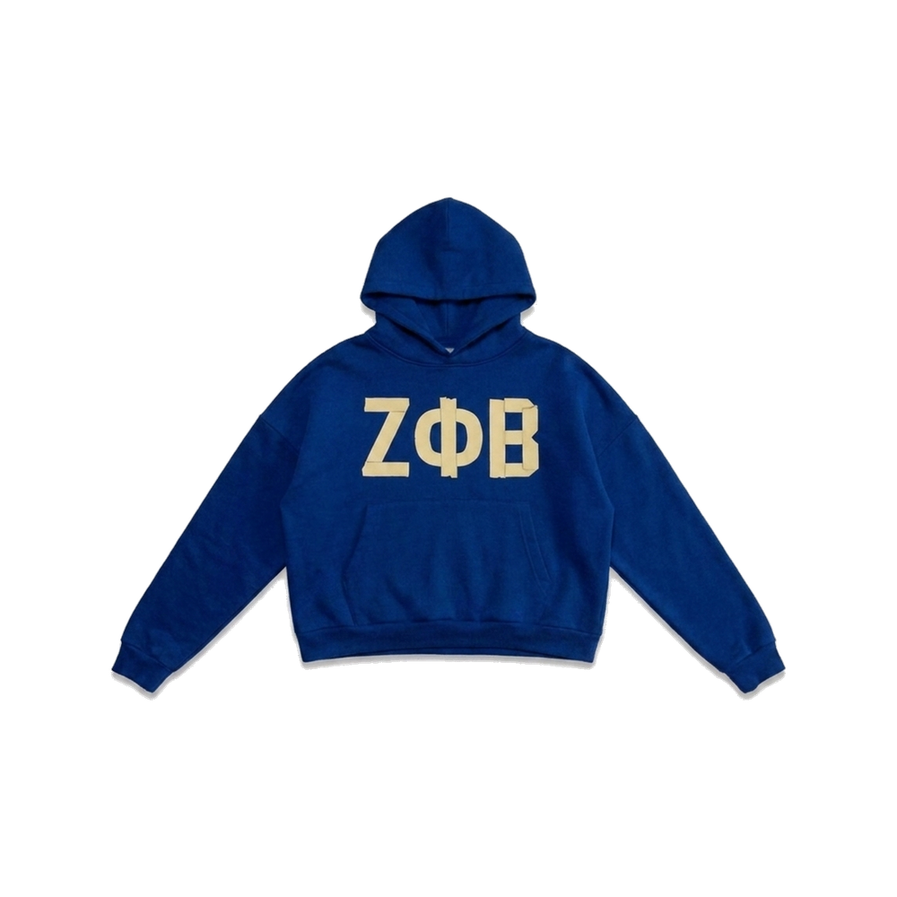 Zeta Phi Beta ΖΦΒ heavyweight hoodie, front — AGVPE Studios
