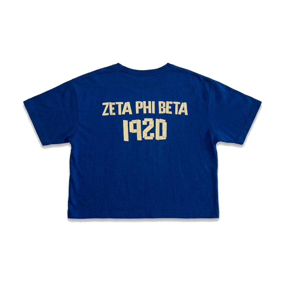 Zeta Phi Beta ΖΦΒ premium tee, back — AGVPE Studios